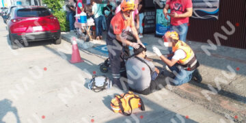 Accidente con monopatín eléctrico deja a joven lesionado en Tapachula