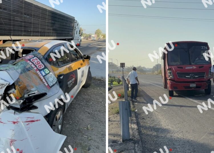 Choque por alcance en el Libramiento Sur Oriente deja daños por 40 mil pesos