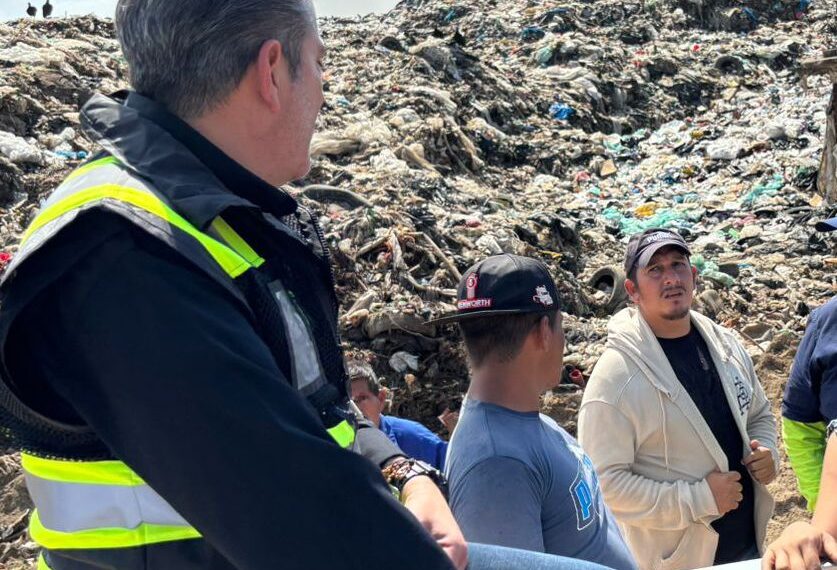 Presidente municipal Yamil Melgar visita basurero intermunicipal de Tapachula y refuerza atención tras incendio