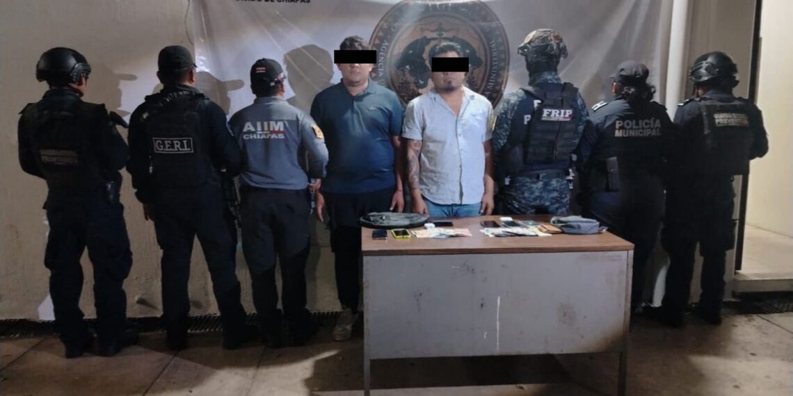 Capturan a presuntos ladrones tras robo violento en el sur de Tapachula