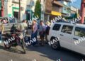 Choque en crucero de Tapachula deja un motociclista herido