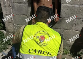 Cuatro menores resultan lesionados tras derrapar motocicleta en la colonia Palmeras