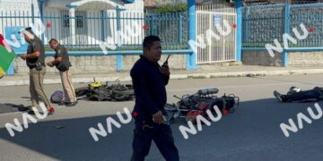 Choque entre motocicletas deja dos heridos en el sur poniente de Tapachula