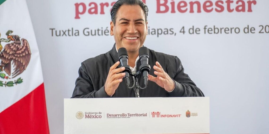 Eduardo Ramírez agradece a la presidenta Claudia Sheinbaum por la entrega de viviendas a familias de Chiapas
