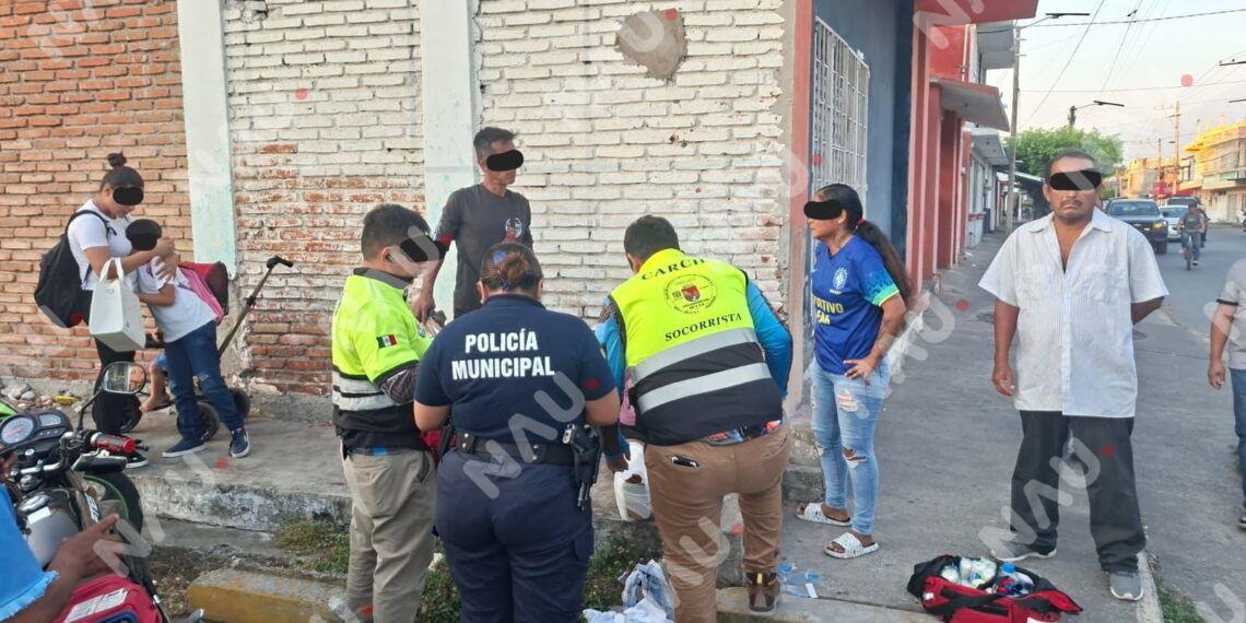Mujer resulta lesionada tras ser atropellada por motociclista en Tapachula