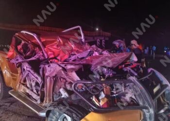 Brutal choque contra tráiler deja a conductor prensado en la carretera Tuxtla Chico – Tapachula