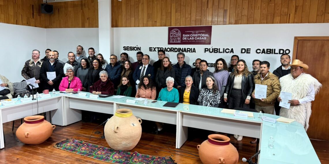 Toman protesta al Subcomité Ciudadano rumbo a los 500 años de San Cristóbal de Las Casas