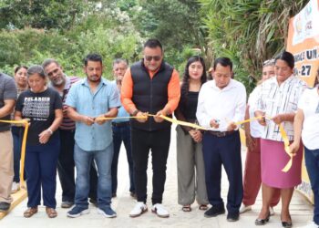 Fabián Barrios de León cumple compromiso con habitantes de El Progreso