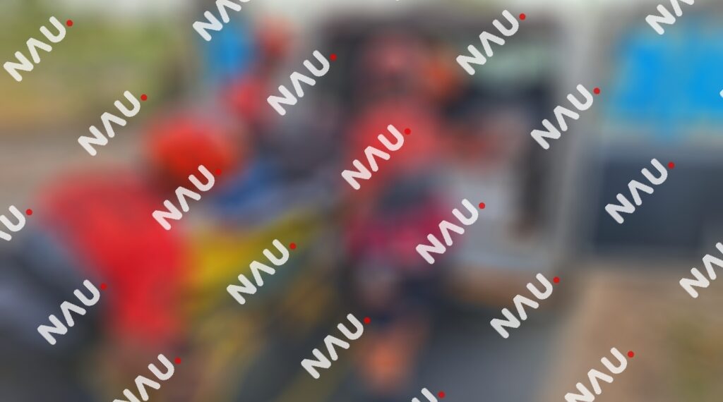 Accidente de motocicleta deja dos lesionados en el boulevard Akishino