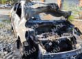 Taxi se incendia en pleno trayecto y termina reducido a chatarra en Tapachula