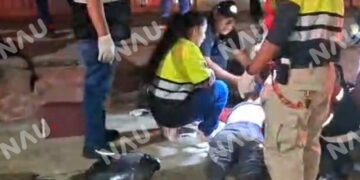 Motorista derrapa en el camino La Joya y resulta gravemente herido