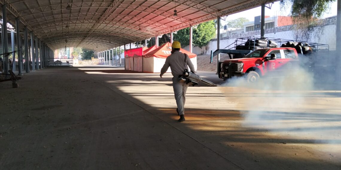SANITIZAN INSTALACIONES DE LA EXPO FERIA TAPACHULA 2026