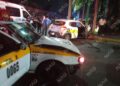 Accidente múltiple deja un lesionado en el centro de Tapachula