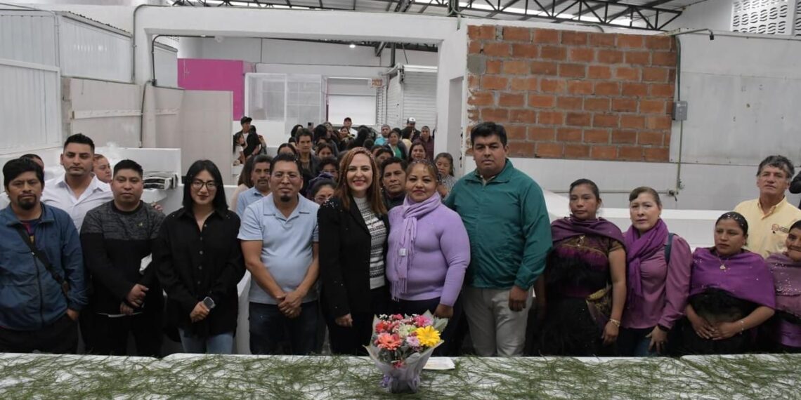 Inaugura Fabiola Ricci rehabilitación del Mercadito de San Ramón