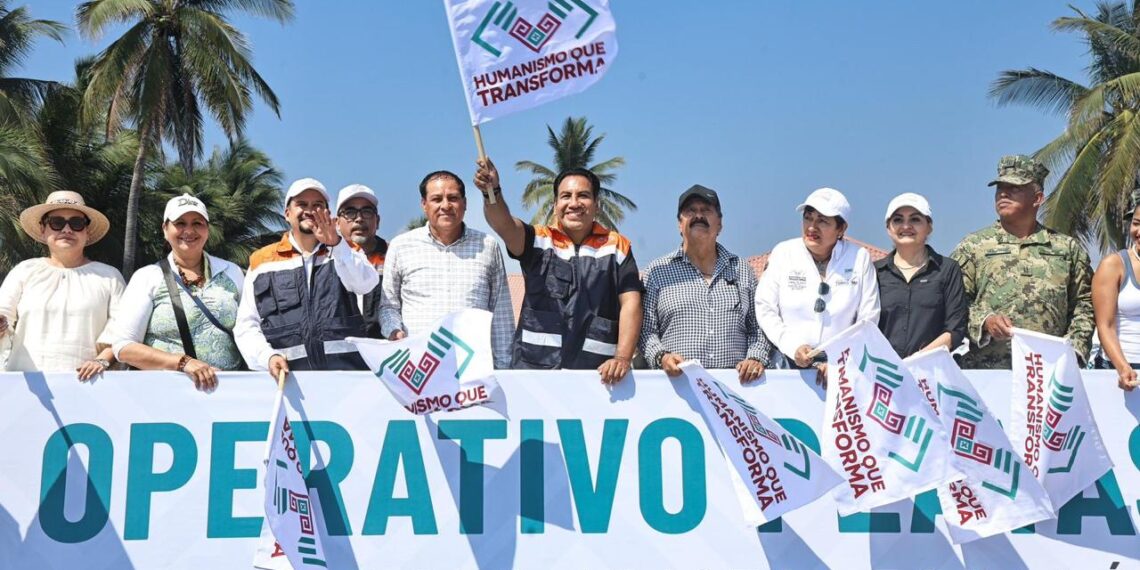 Eduardo Ramírez da inicio al Operativo Playas Limpias en Puerto Arista