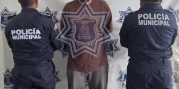 Policía Municipal detiene a masculino por portación ilegal de arma de fuego en San Cristóbal