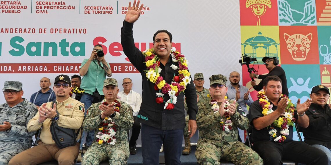 Eduardo Ramírez pone en marcha operativo Semana Santa Segura en Chiapas