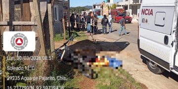 Atiende Protección Civil reporte de ciclista sin signos vitales en San Cristóbal