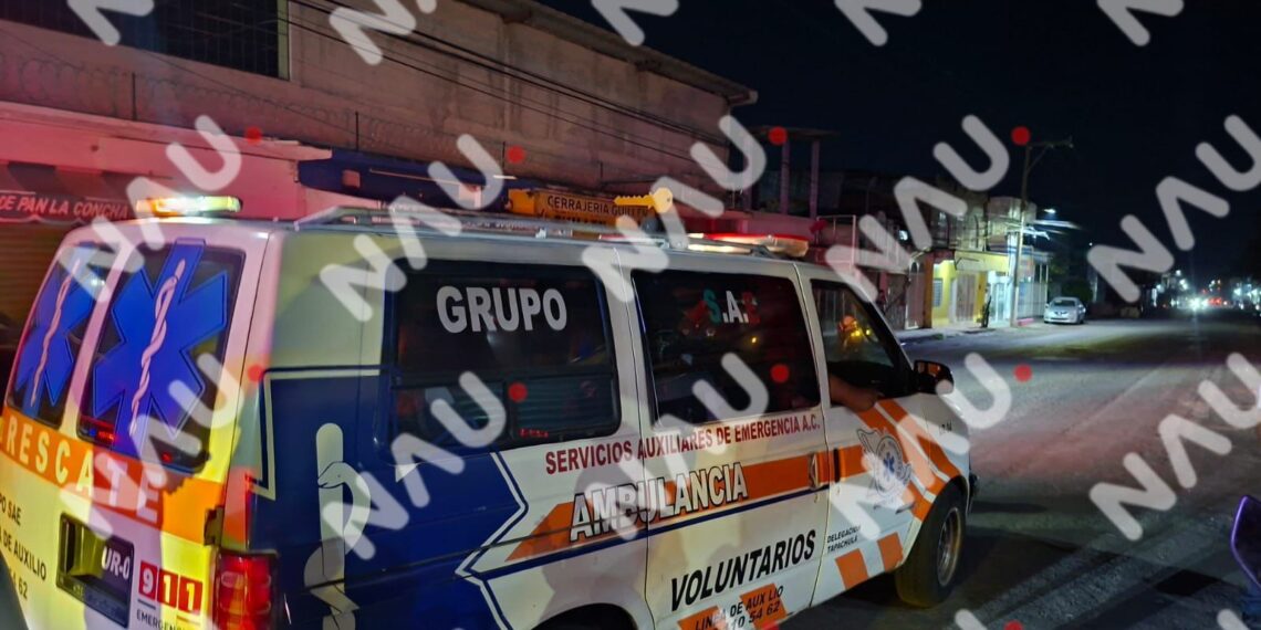 Accidente de motocicleta deja a joven lesionado en Tapachula