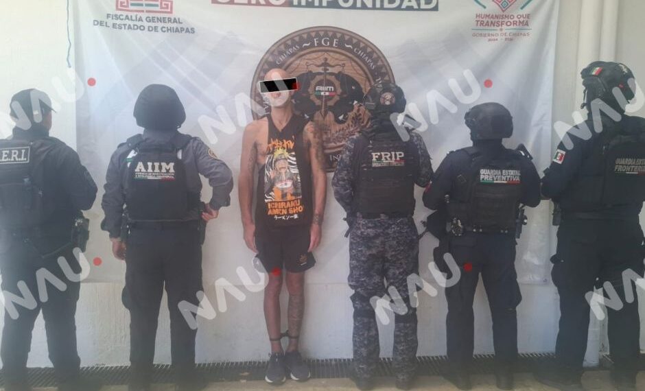 Detienen en Tapachula a ciudadano estadounidense con orden de aprehensión