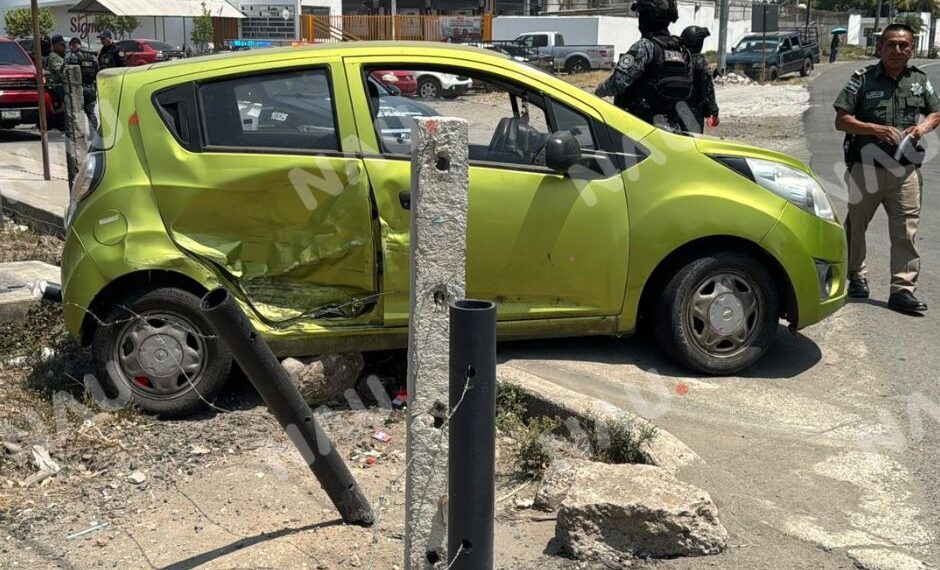 Accidente en libramiento Sur Oriente deja solo daños materiales en Tapachula