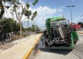 Fuerte colisión en el libramiento deja un herido y cuantiosos daños