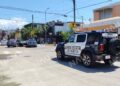 Choque entre tres vehículos en cruce del centro de Tapachula