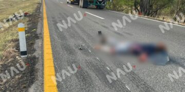 Motociclista resulta lesionado en accidente sobre la carretera Valdivia–Mapastepec