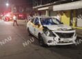 Choque entre taxi y automóvil particular en el Par Vial deja solo daños materiales en Tapachula