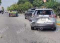 CHOQUE POR ALCANCE DEJA TRES LESIONADOS LEVES EN TAPACHULA