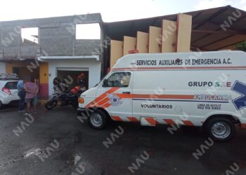 Motociclista y menor resultan lesionados tras derrape en la 7 Sur Par Vial de Tapachula