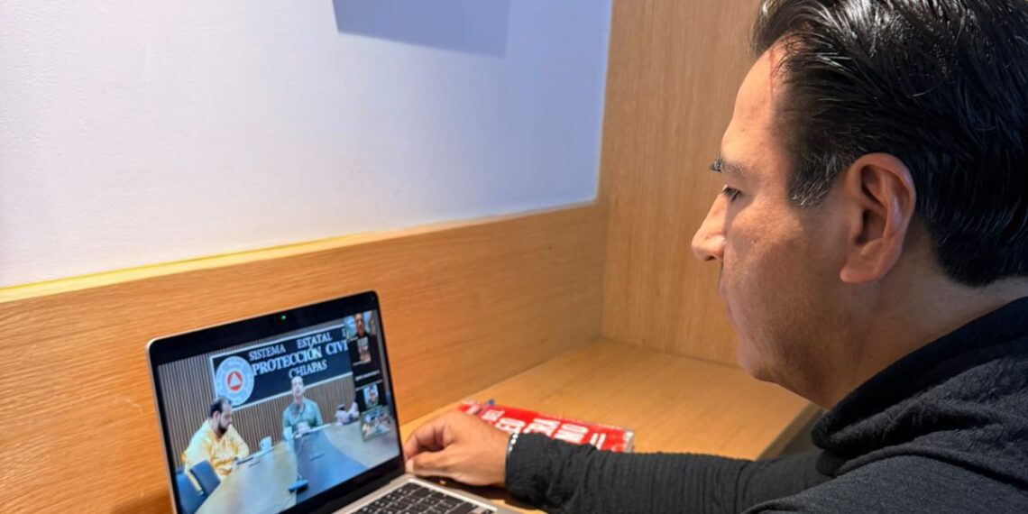 Eduardo Ramírez Aguilar impulsa coordinación para proteger a familias chiapanecas y visitantes