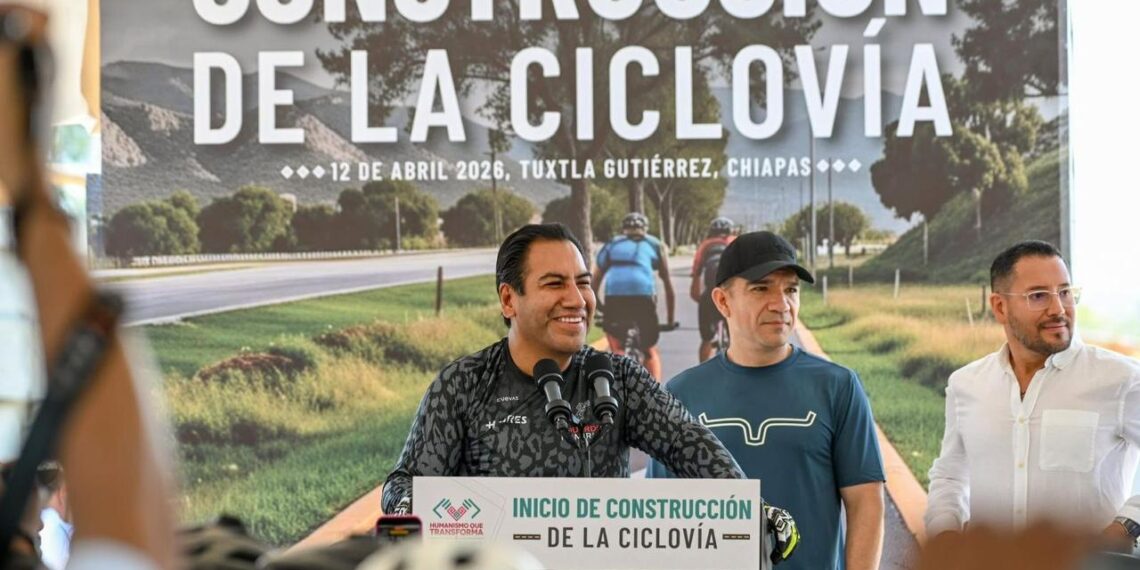 Eduardo Ramírez inicia construcción de la ciclovía más grande del sur de México