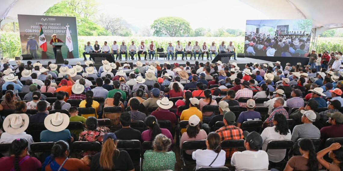 Eduardo Ramírez impulsa financiamiento para la prosperidad compartida en el campo chiapaneco