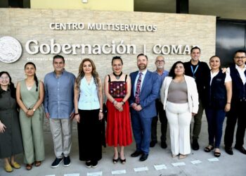 Yamil Melgar da la bienvenida en Tapachula a la sede de cooperación internacional en materia de asilo