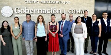 Yamil Melgar da la bienvenida en Tapachula a la sede de cooperación internacional en materia de asilo