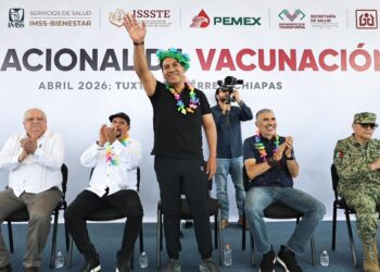 Eduardo Ramírez encabeza arranque de la Semana Nacional de Vacunación 2026 en Chiapas