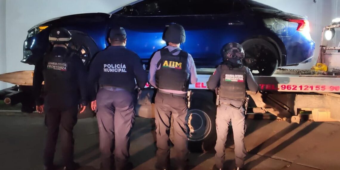 Vehículo con reporte de robo recuperado en Tapachula