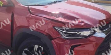 No respetó el alto y provoca choque en pleno cruce de Tapachula