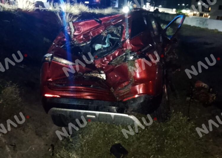 FUERTE ACCIDENTE EN EL LIBRAMIENTO SUR DE TAPACHULA DEJA UNA MUJER LESIONADA