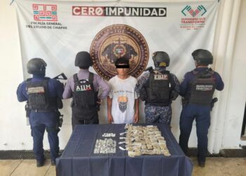 🚨 DETIENEN A PRESUNTO INTEGRANTE DEL CÁRTEL CHIAPAS Y GUATEMALA CON DROGA EN TAPACHULA 🚨