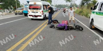 🚨 MOTOCICLISTA RESULTA LESIONADO TRAS ACCIDENTE EN EL LIBRAMIENTO SUR ORIENTE DE TAPACHULA
