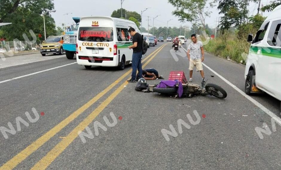 🚨 MOTOCICLISTA RESULTA LESIONADO TRAS ACCIDENTE EN EL LIBRAMIENTO SUR ORIENTE DE TAPACHULA