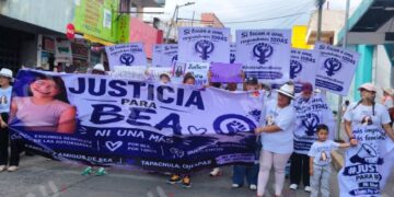 Marchan en Tapachula para exigir justicia por Beany Lozano; claman pronta captura del presunto agresor