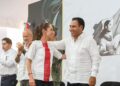 Eduardo Ramírez acompaña a Claudia Sheinbaum en la inauguración del Ecoparque La Ceiba en Palenque