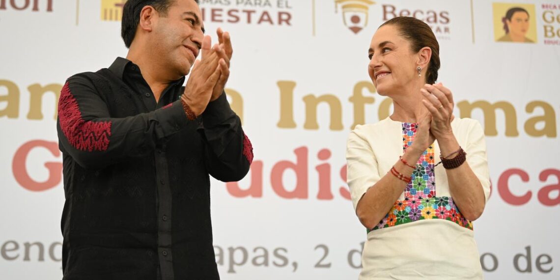 Eduardo Ramírez destaca respaldo de Claudia Sheinbaum a la educación de la juventud chiapaneca