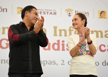 Eduardo Ramírez destaca respaldo de Claudia Sheinbaum a la educación de la juventud chiapaneca