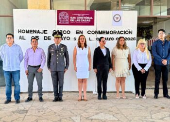 San Cristóbal reafirma respaldo al proyecto de Claudia Sheinbaum en acto cívico del 5 de mayo