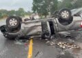 Volcadura en la carretera Tuxtla Chico–Tapachula deja cuantiosos daños materiales