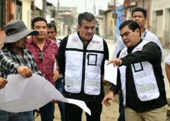 Supervisa Yamil Melgar avance del 90 por ciento en obra de la 1ª Norte
